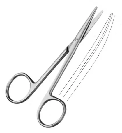 Professional Quality Lexer - Baby Dissecting Scissors 10 Cm With German Stainless Steel Top Quality Sharp Blades.
