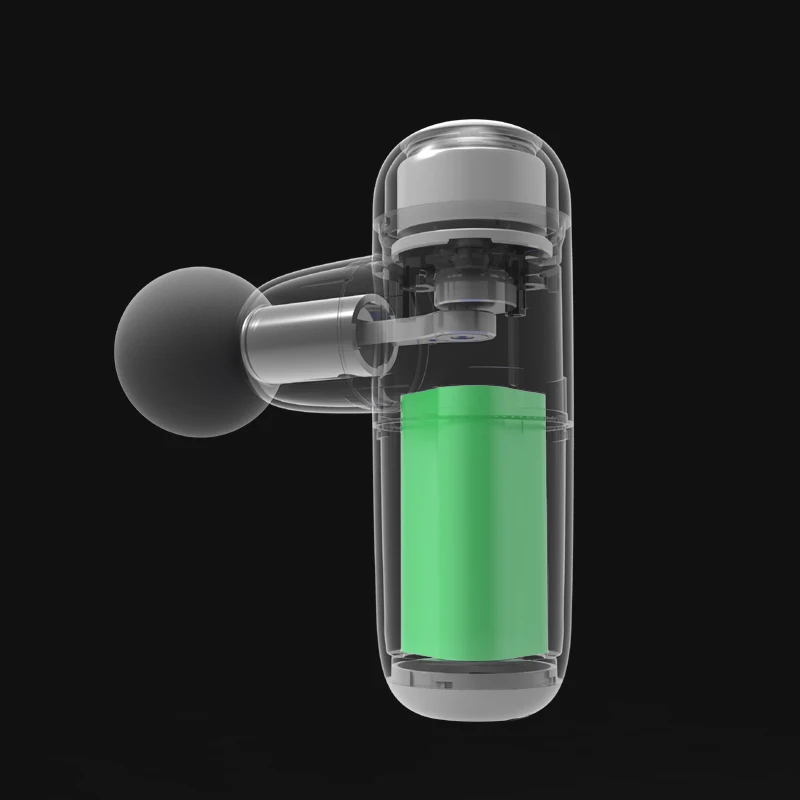 Mini Massage Gun 4 Massage Heads & 4 Levels, 3200r/min Quiet Brushless Motor, Deep Tissue Percussion Massage Gun for Athletes