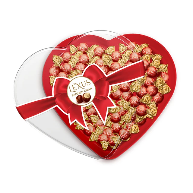Premium Quality Candy Chocolates and Sweets Filled Hazelnut Cream 240g 120g Halal ISO Certified Wholesale Gift Box Valentines
