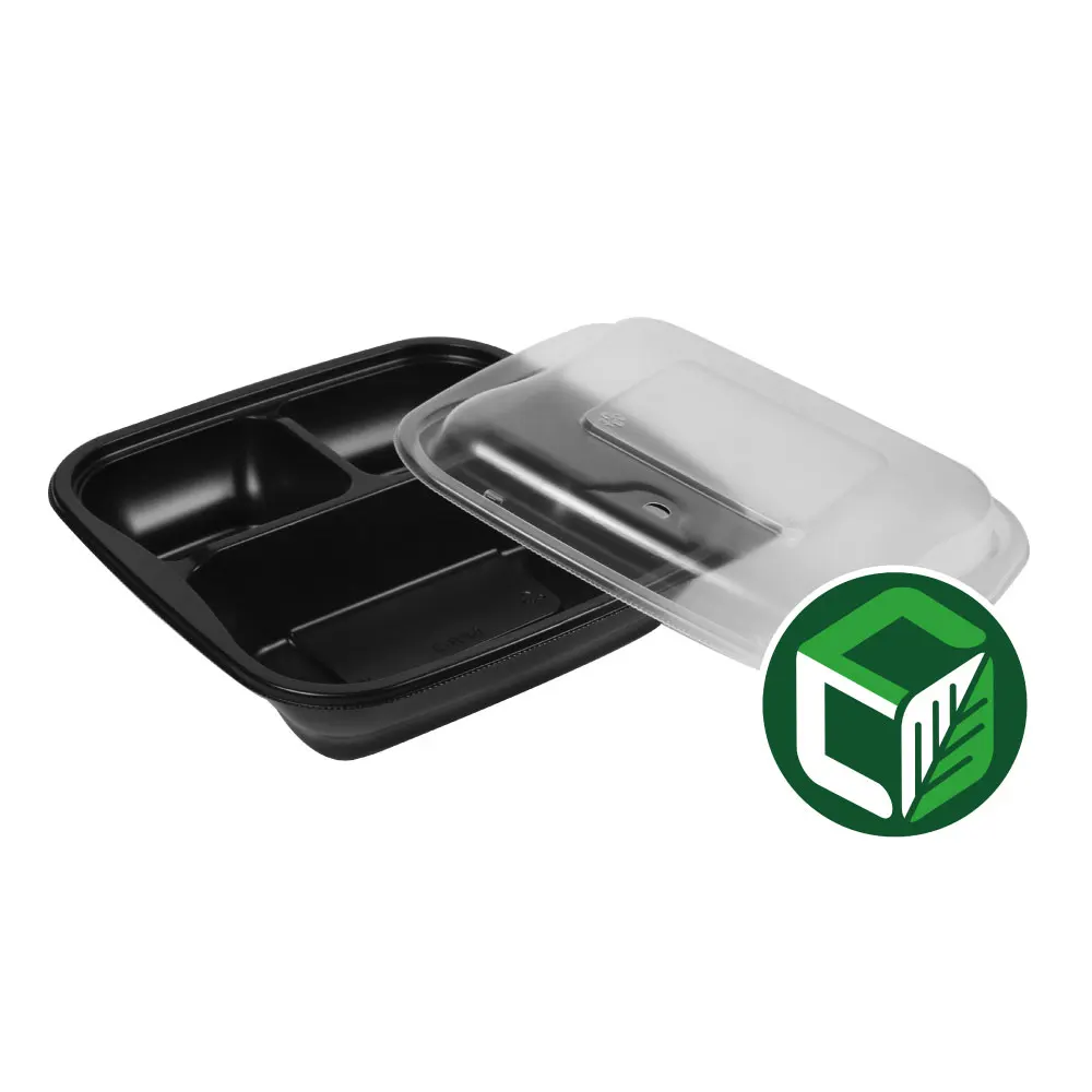 Одноразовый контейнер bento для микроволновой печи из полипропилена