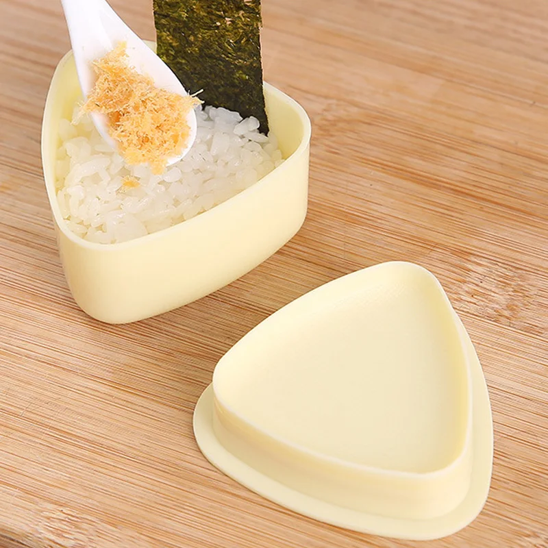 Высокая производительность пластиковый треугольный контейнер для пельменей детские формы суши бэнто шариков