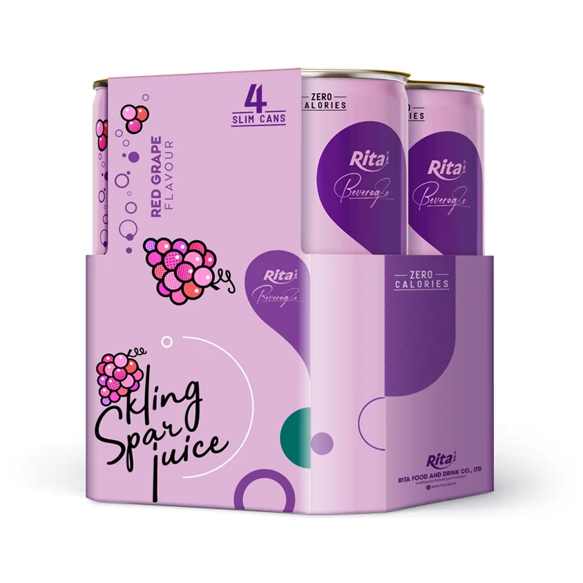 Вьетнамская компания по производству напитков здоровая газированная вода 250 мл консервированный газированный виноградный сок напиток быстрая доставка и качественное обслуживание