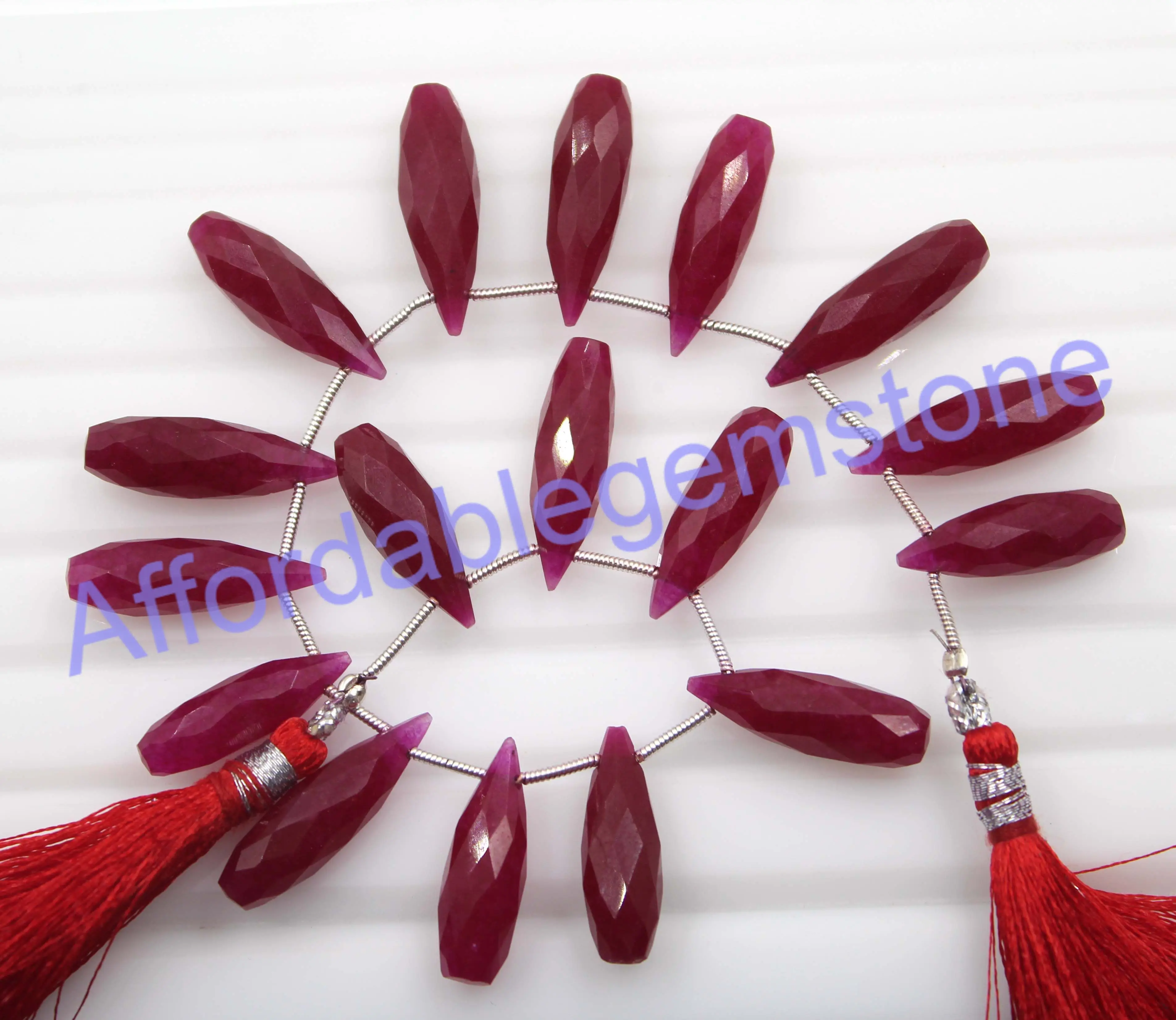 Натуральный окрашенный рубин, отверстие, драгоценный камень, оптовая продажа, драгоценный камень, бусины из натурального камня, полированные драгоценные камни, граненый камень