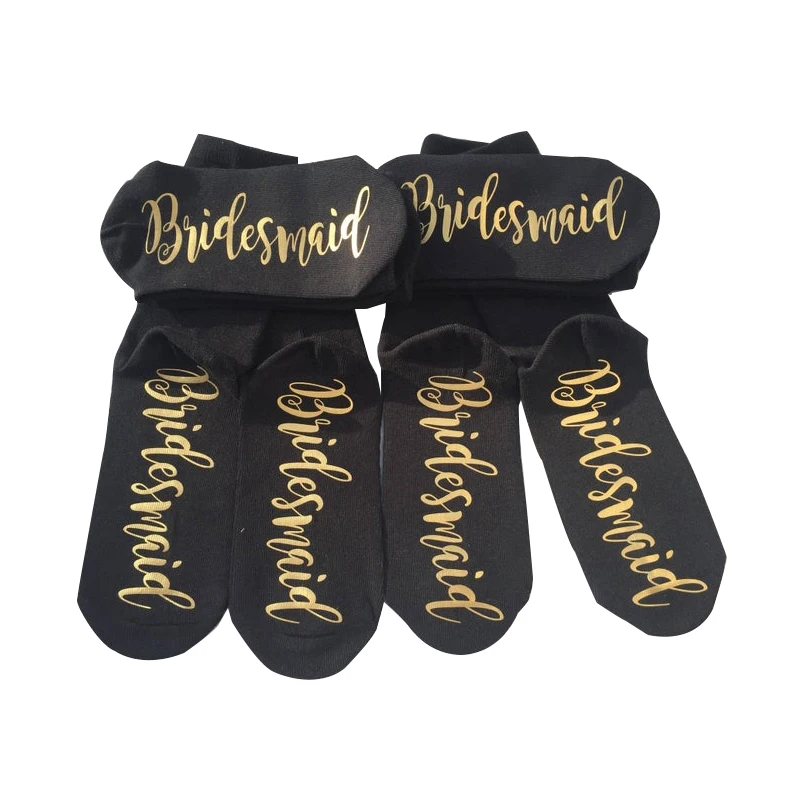 
DJ257 Wedding Party Bridesmaid Personalised Socks 