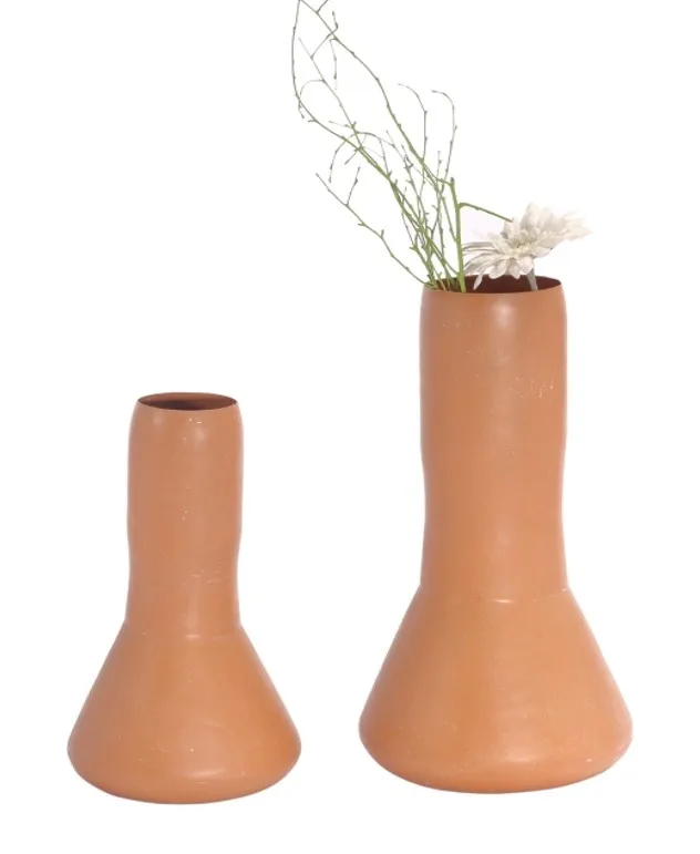 Коричневая железная ваза домашний декор комнатный горшок из нержавеющей стали серебристая металлическая для цветов