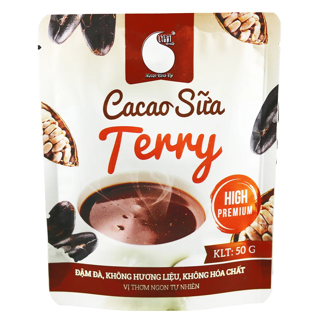 
 Лучший 100% натуральный дробленый какао-порошок cacao3 в 1 упаковка 50 г в упаковке из Вьетнама  