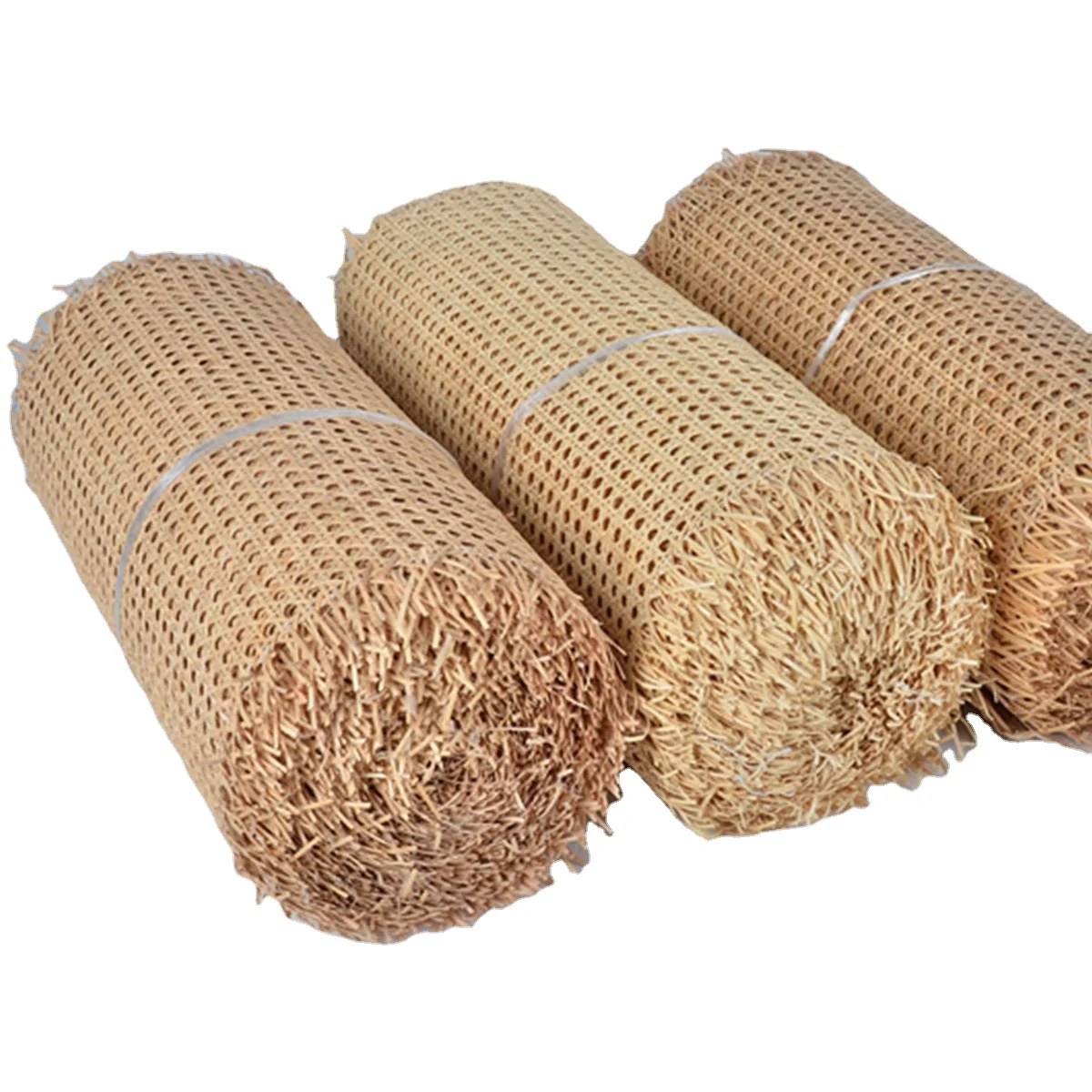 Mesh Bleached rattan webbing cane raw material for furnitures