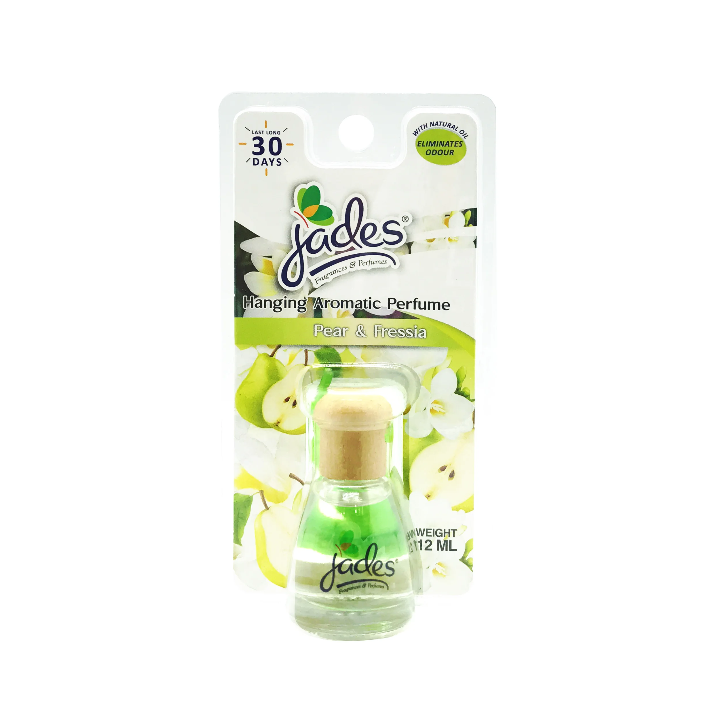 Car Air Freshener Hanging Aroma Perfume 12ml Jades - Lavender / Peach / Aqua Flora / Grapefruit / Lychee / Japanese Melon / Berr