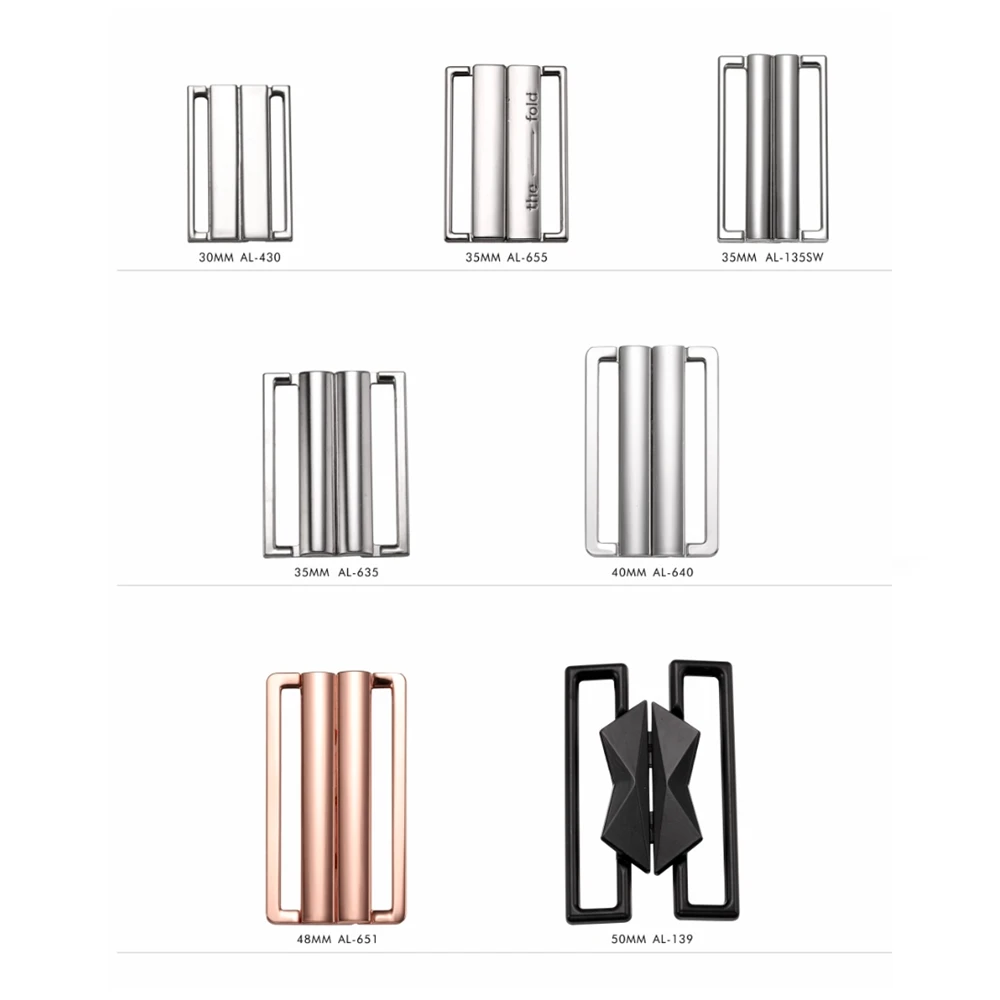 Fashion Hot Sale Customize Gold Bra Buckle Closure Clasp Garments Accessories