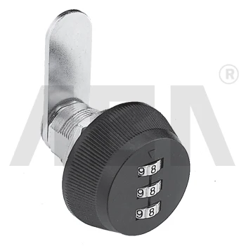 Modern 3-Digit Combination Lock for Cabinets Furniture Schools Gyms Outdoor Usage Keyless Zinc Alloy Cylinder Modern Design