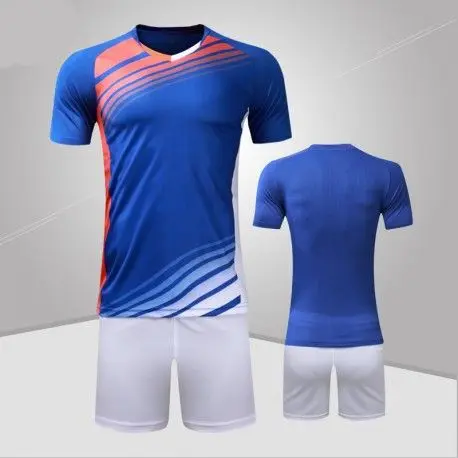 
New Design soccer uniform of unisex with costomized logo design pure polyester 100% fabric matrial .. 