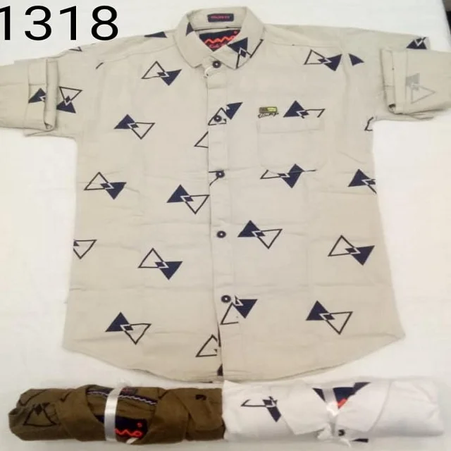 New design best quality cheap price Fancy Printed Designer Boys Shirts at manufacturer in india