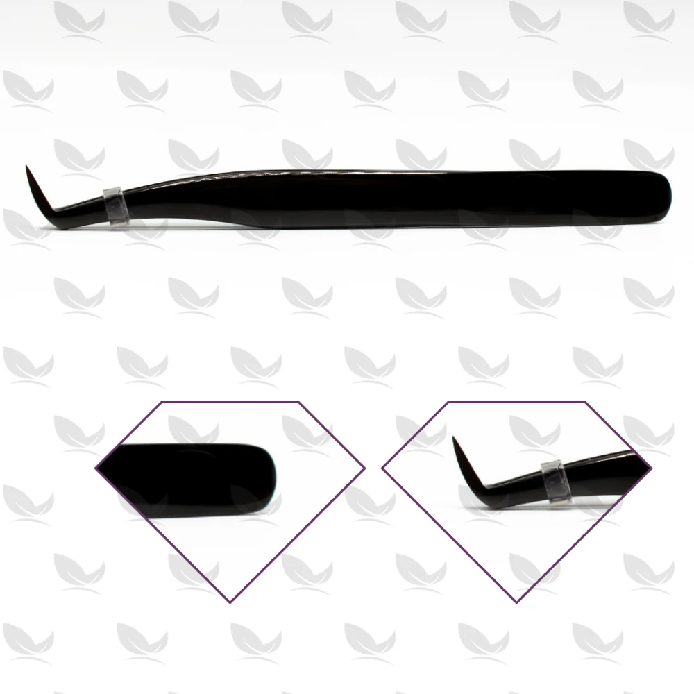Extreme Volume XD Russian Volume Lash Tweezers 90 Degree Pointed Stainless Steel Tips Picking Fanning Eye Lashes Lash Extensions