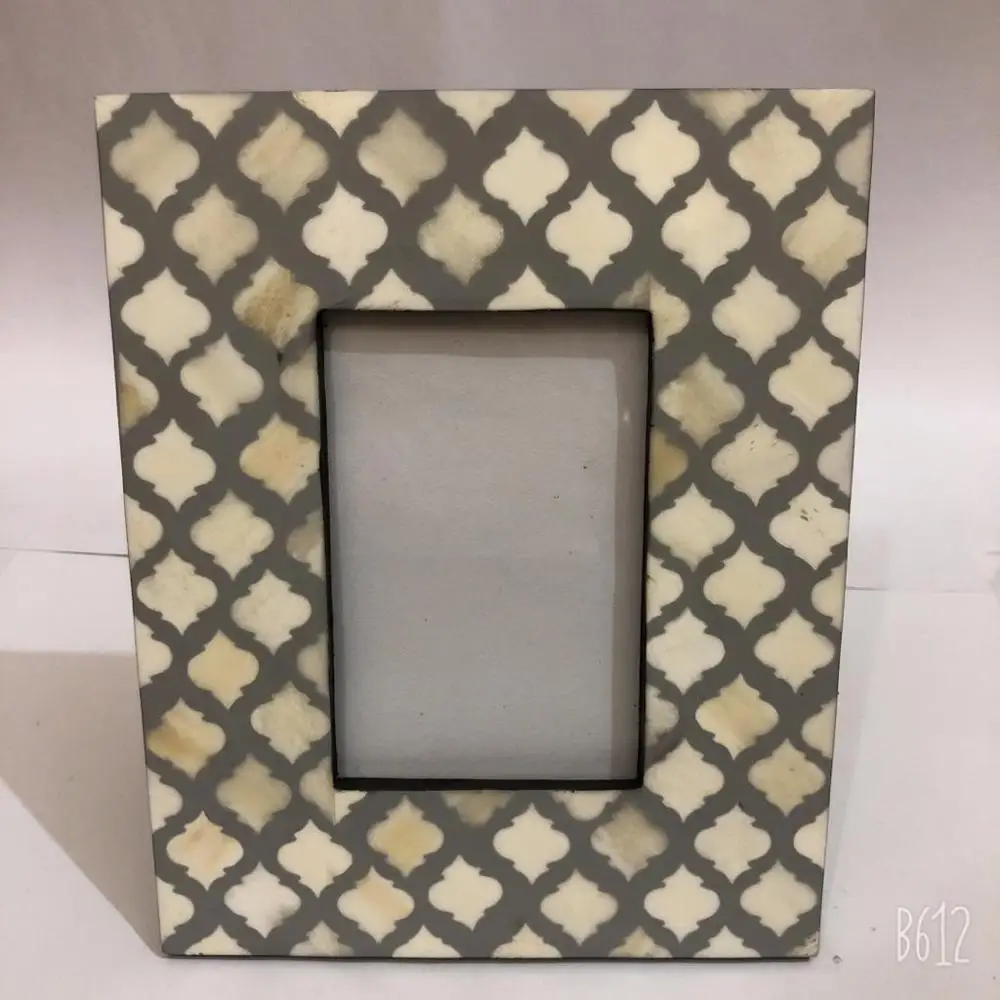 Moroccan Bone Inlay Photo Frame Unique Indian Handmade Design Inlay for TableDecor Photo Frame Unique Indian Handmade Design