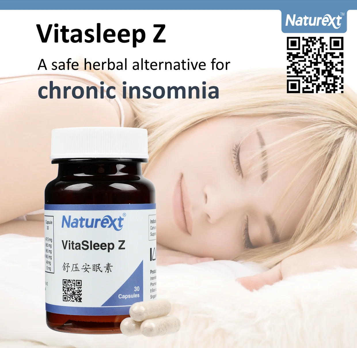 Safe VitaSleepZ - A Novel Herbology Supplement To Calm Anxiety, Stress & Insomnia with No Side Effects safe sleeping pill