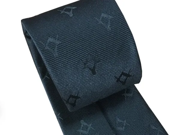 Freemasons масонский Черный Плетеный шейный галстук лучшая оптовая цена индивидуальный дизайн