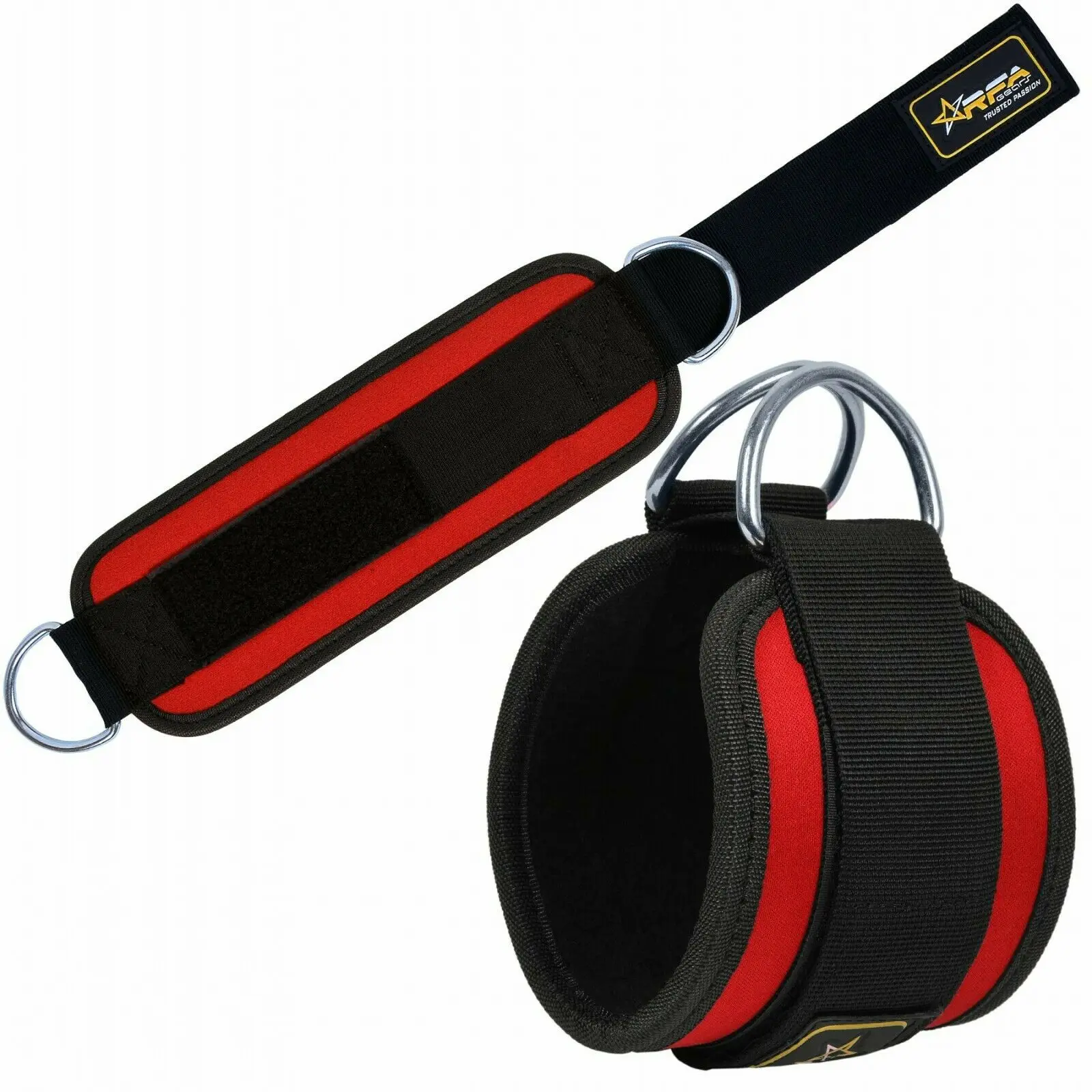 New arrival Fitness Neoprene Weight Lifting Ankle Strap Resistance bands D Ring Padded Ankle Straps by KHUMBRO SPORTS