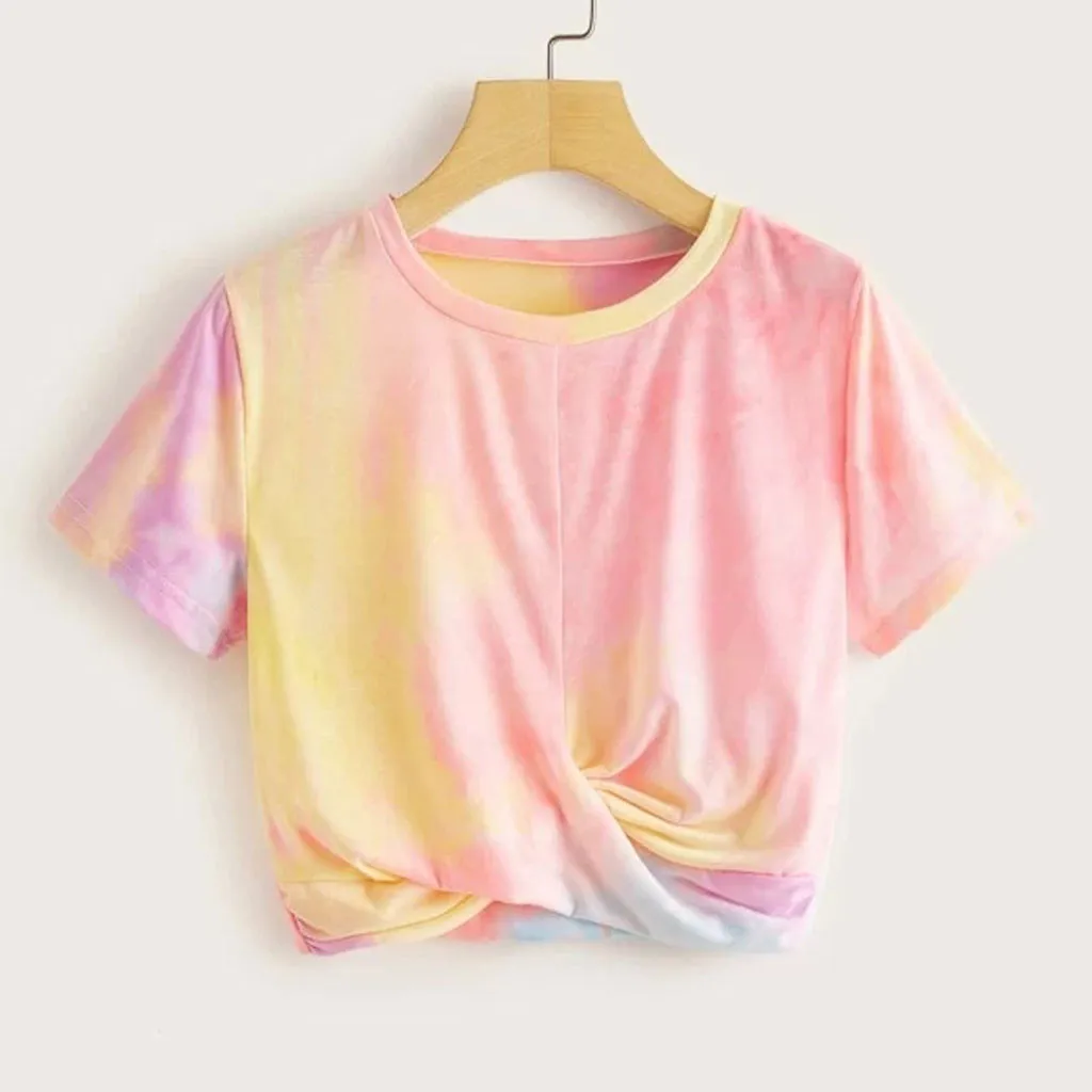 New design fashion basic blue stripe loose shape summer women T-shirt