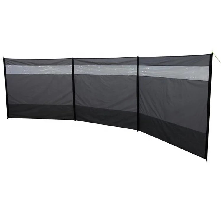Wind Break with Polyester & 4 pieces Steel pole