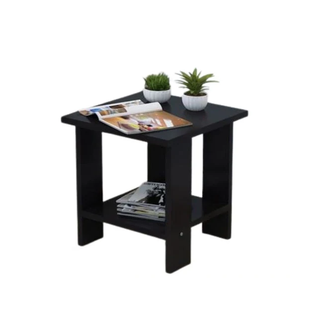 Топовый однотонный стол из тикового дерева простой многофункциональный боковой столик для спальни гостиной и семейного зала