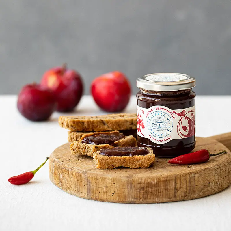 Top Quality Italian artisan Jam Plum and Chili Pepper 200gr Ready to Ship