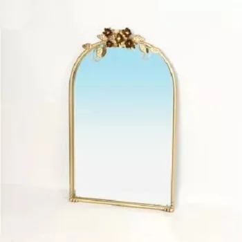 Зеркальная гравировка стен для дома ресторанов отелей железная рама пол скошенное зеркало Декор Стеклянный Отражатель металлическое