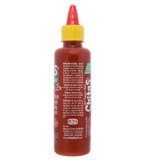 Ong Cha Va Chitas Super Spicy Chili Sauce 270G/ Plastic Chili Sauce Bottle/ Hot Chili Spicy Sauce