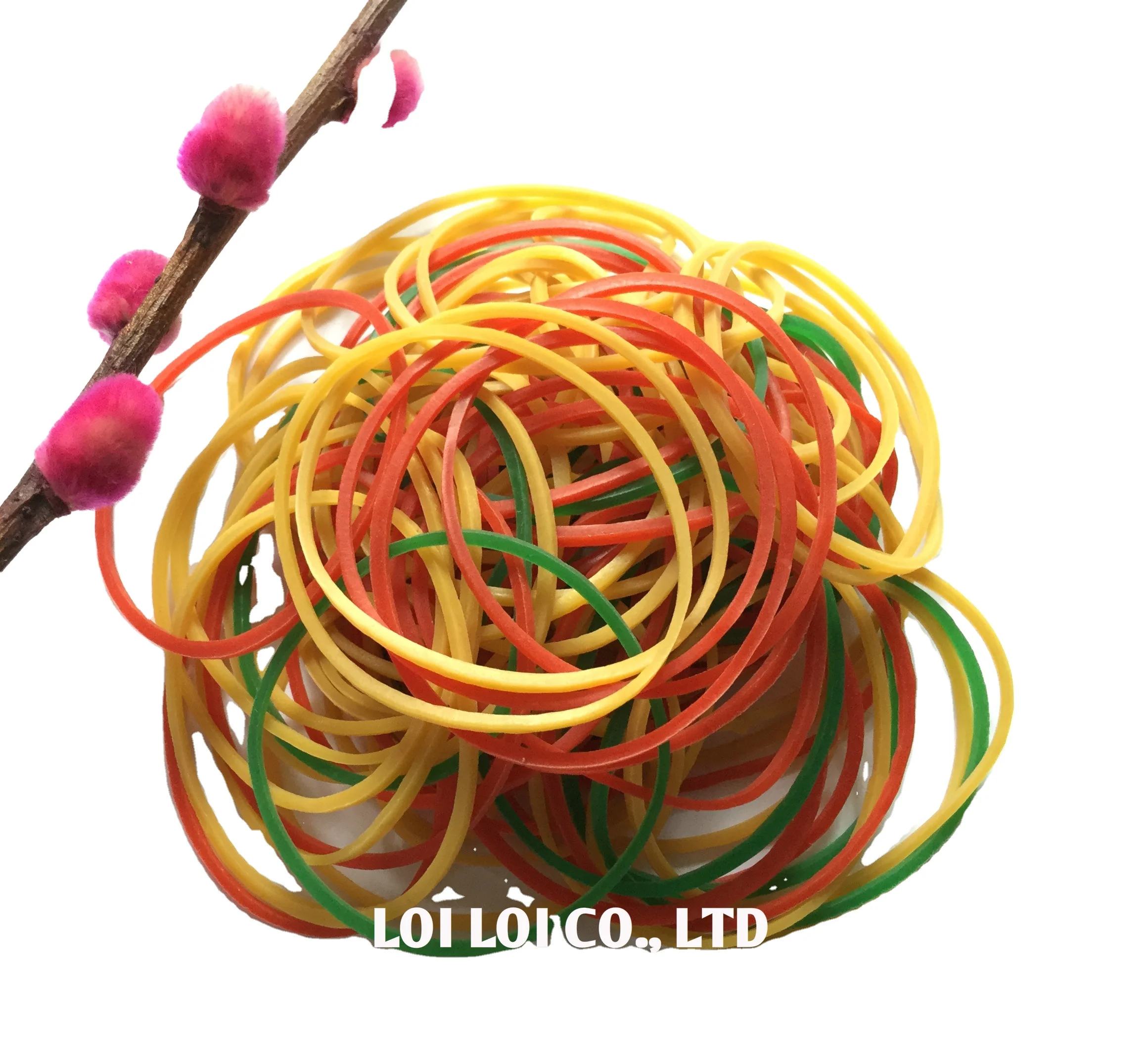 
Vietnam natural Rubber Band latex Super Elastic colorful Best Selling durable Unbreakable Rubber Bands use in agricultural 