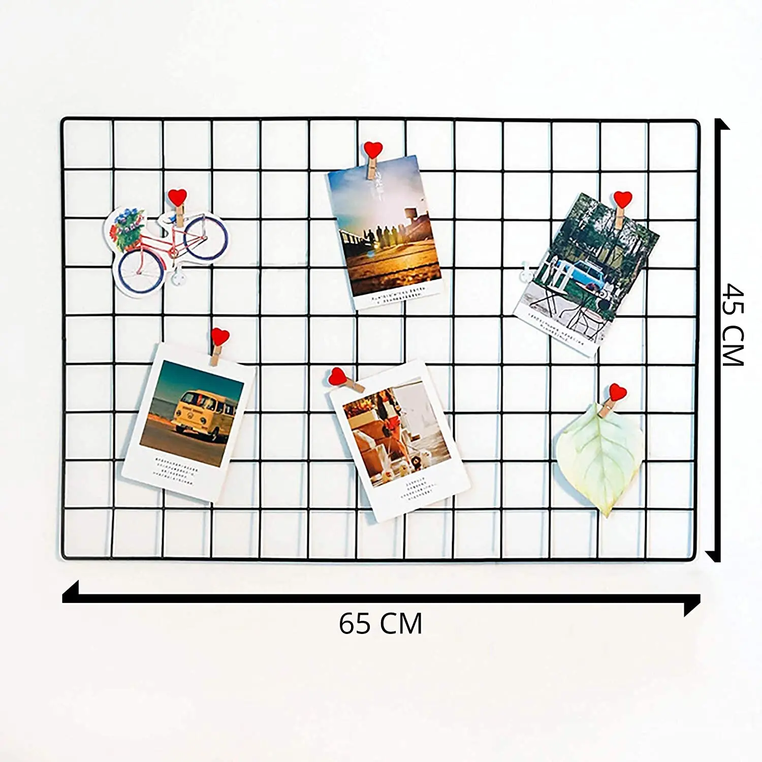 Grid Mesh Display Panel Decorative Iron Rack Clip Photograph Wall Hanging Picture Wall Ins Art Display Photo wall