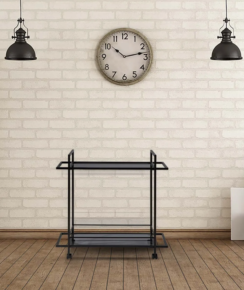 Household Drinks Trolley Kitchen Serving Cart Mobile Sideboard Cabinet