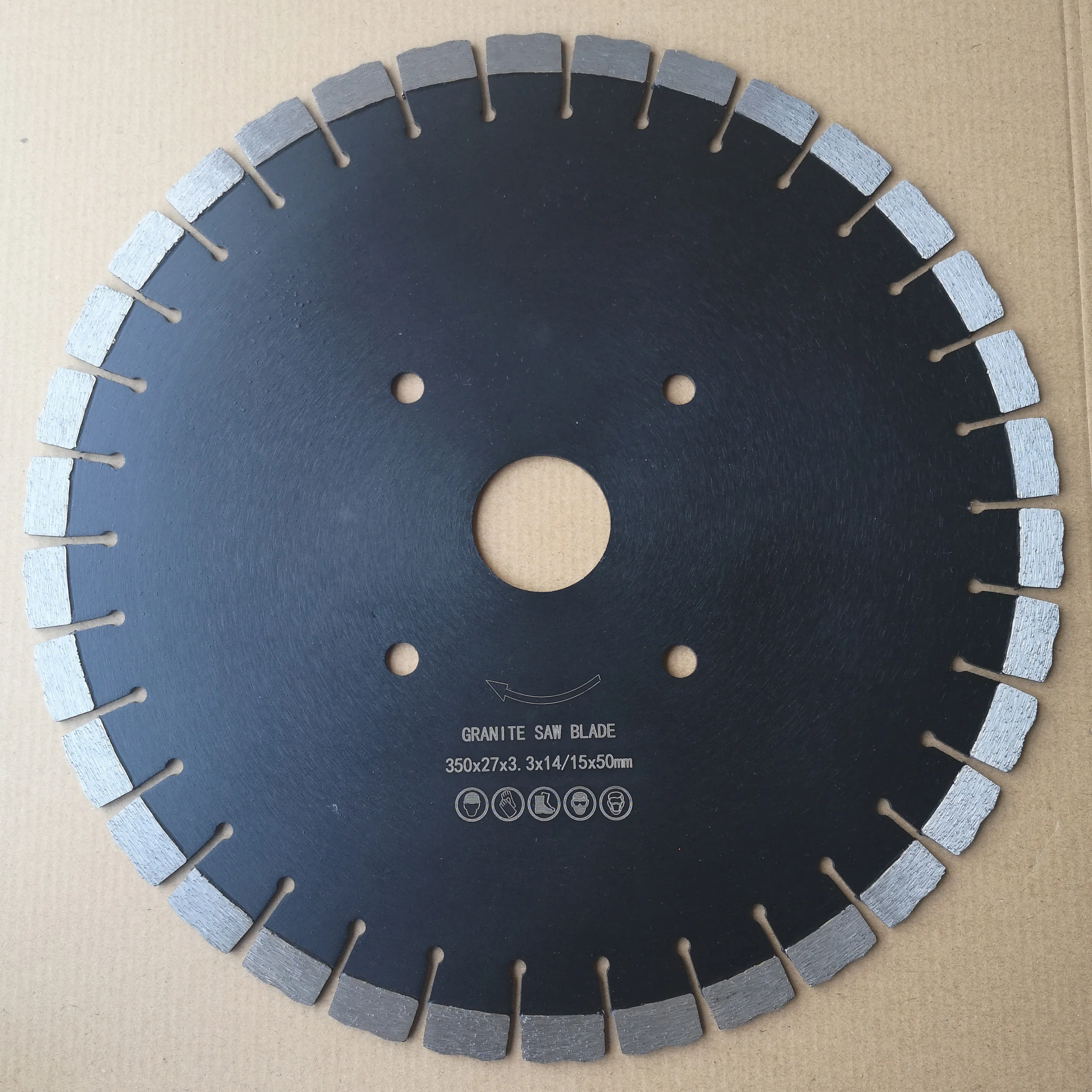 China factory hubei  hot sale 14'350mm silent tools straight hook blade diamond saw blades for granite