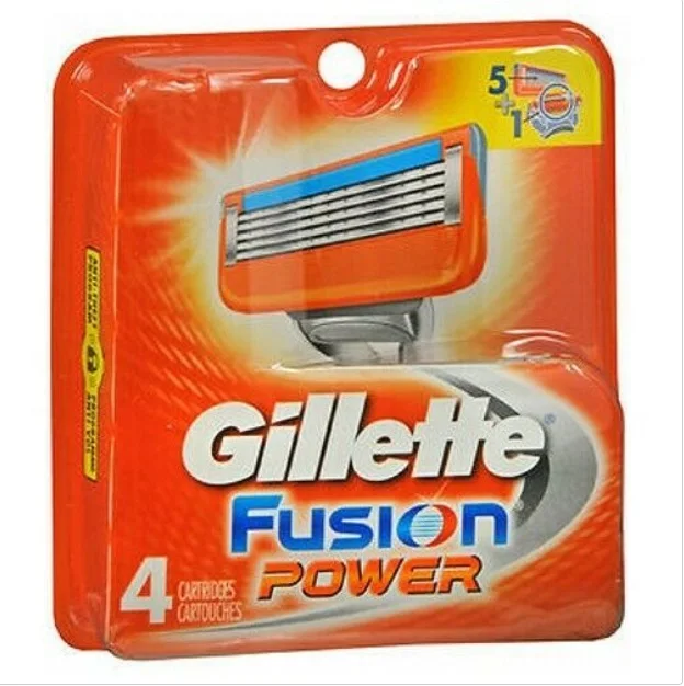 12 BRAND NEW GILLETTE FUSION 5 REFILL RAZOR BLADES, 12 Cartridges