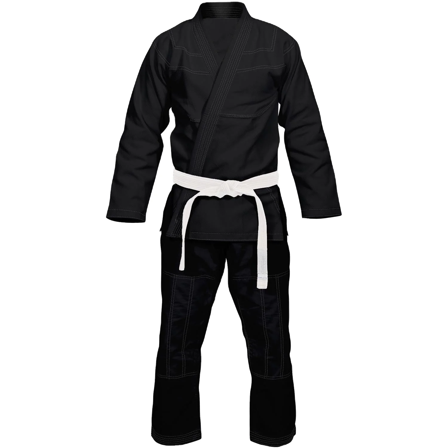Pearl Weave Cotton bjj gi with embroidered or patched logo