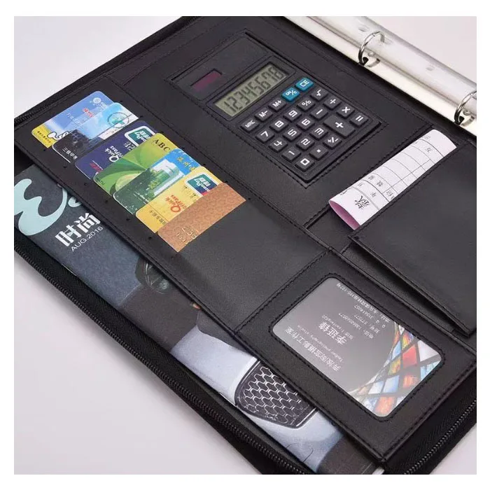 
Leather A4 Padfolio with Calculator 