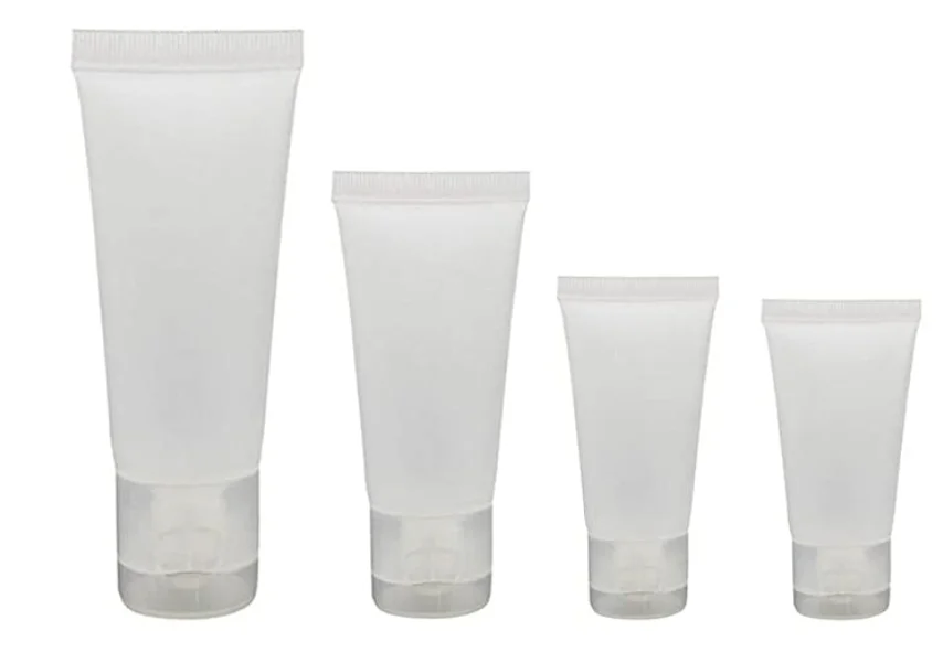 Пустые пластиковые мягкие трубки 15 мл 30 50 100 с откидной крышкой многоразовые дорожные контейнеры бутылки для косметики
