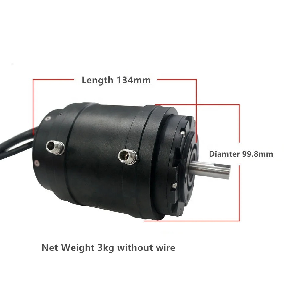 
water cooling 85134 10-14S 240KV 14000rpm 60V 48V 10kw brushless dc motor 