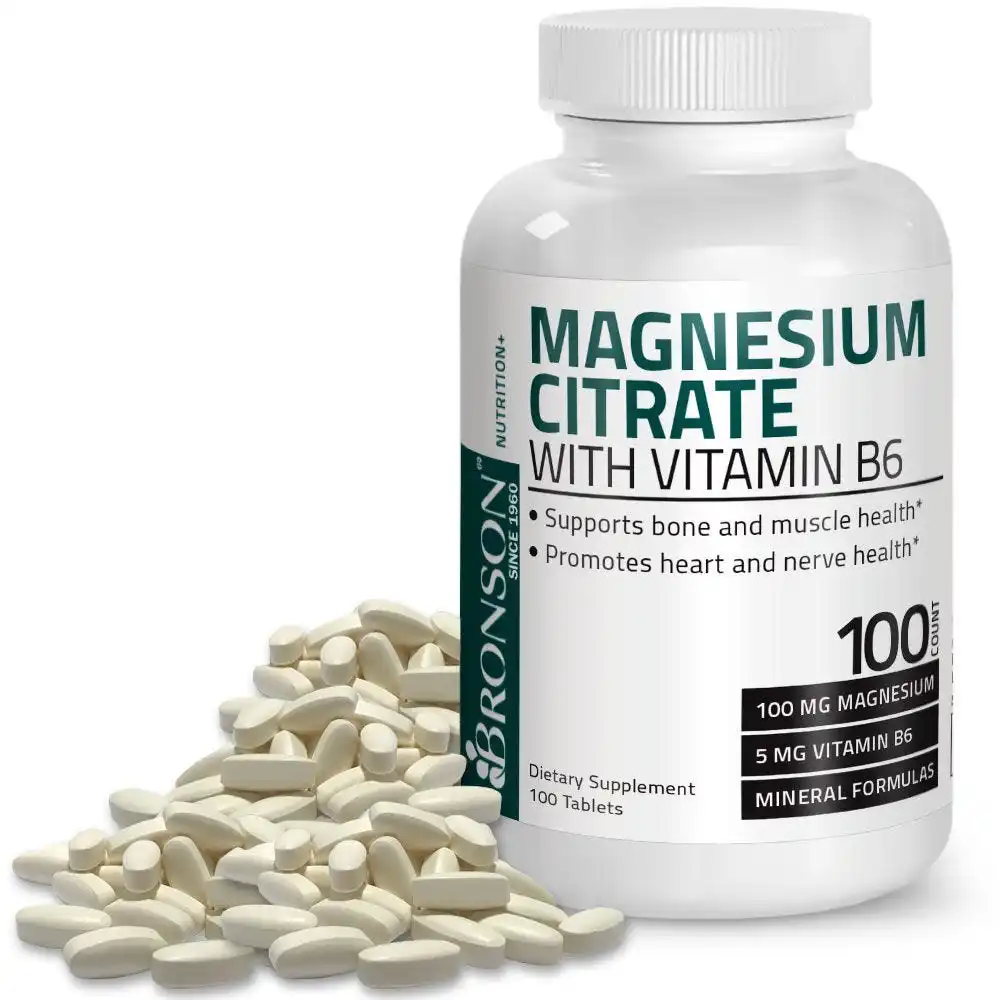 
Magnesium Citrate with Vitamin B6 - 100 Tablets 