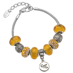 Murano Glass & Bead Zodiac Charm Bracelets