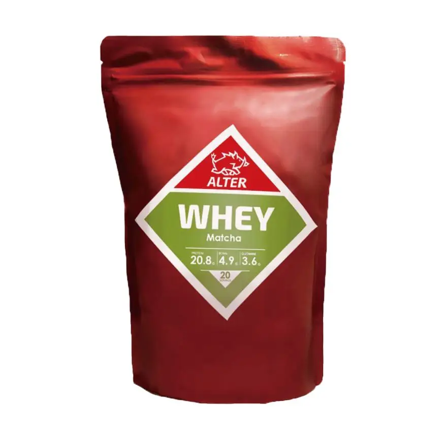 
matcha flavor high protein whey for work off the fat 