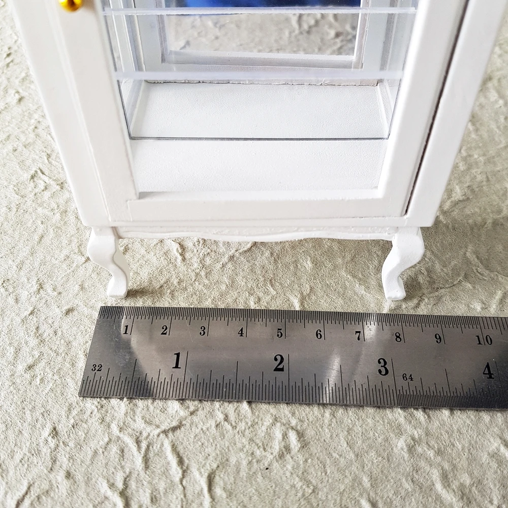 Миниатюрная мебель для кукольного домика 1:12 деревянная витрина шкаф