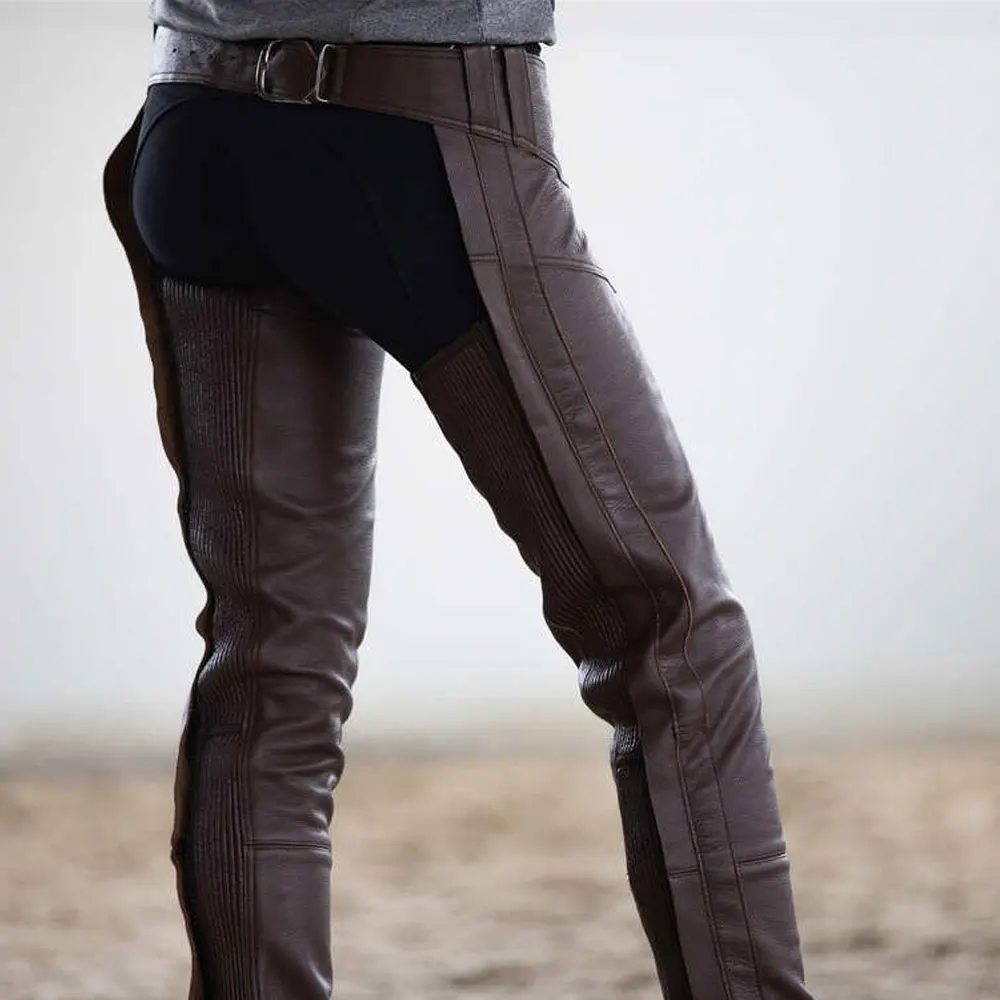 High Quality Leather Riding Full Chaps Classic Style Horse Riding Chaps For Men