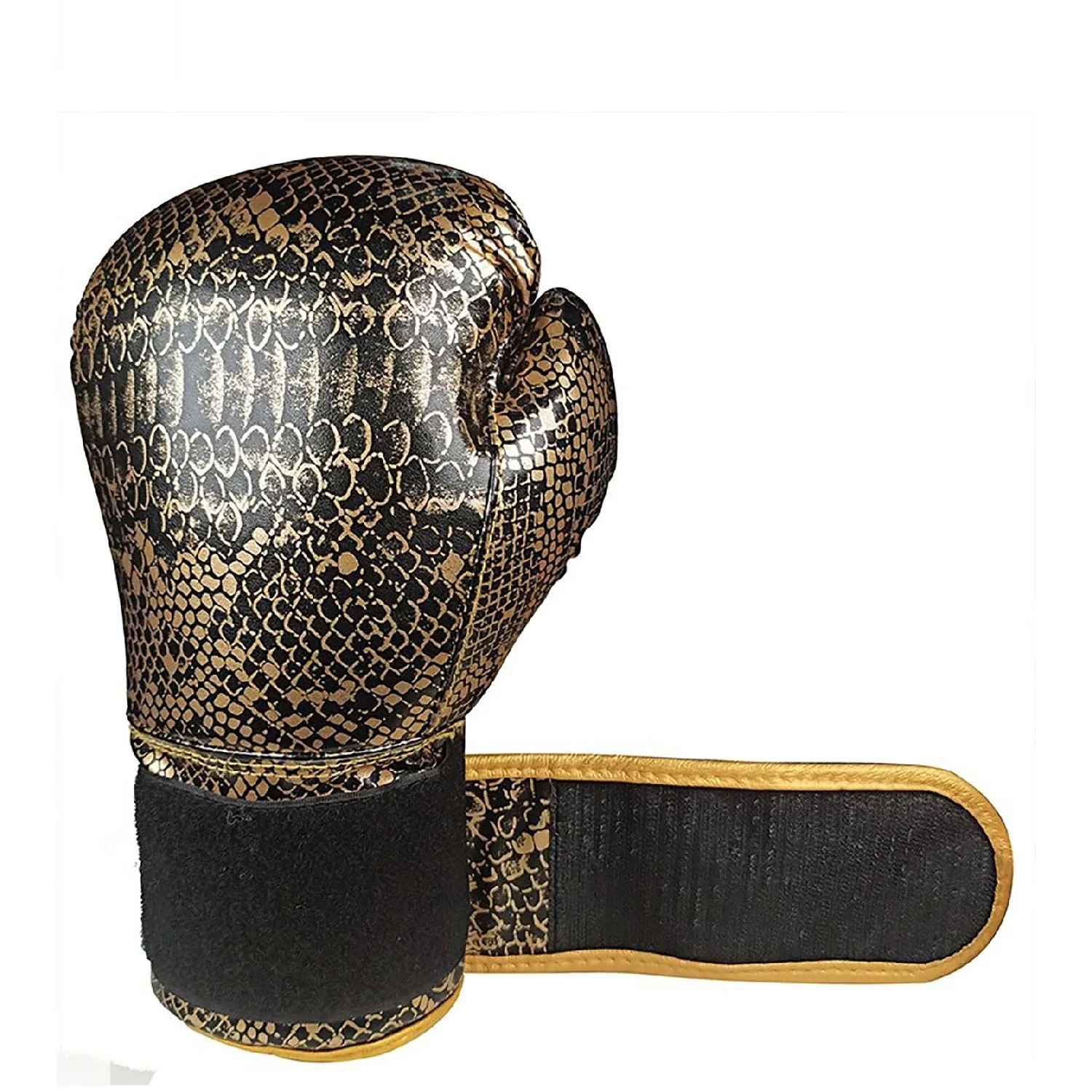 Latest Design Customized Size Gold And Silver Adult PU Leather Boxing Gloves Punching Pattern Punch Fitness Wholesale