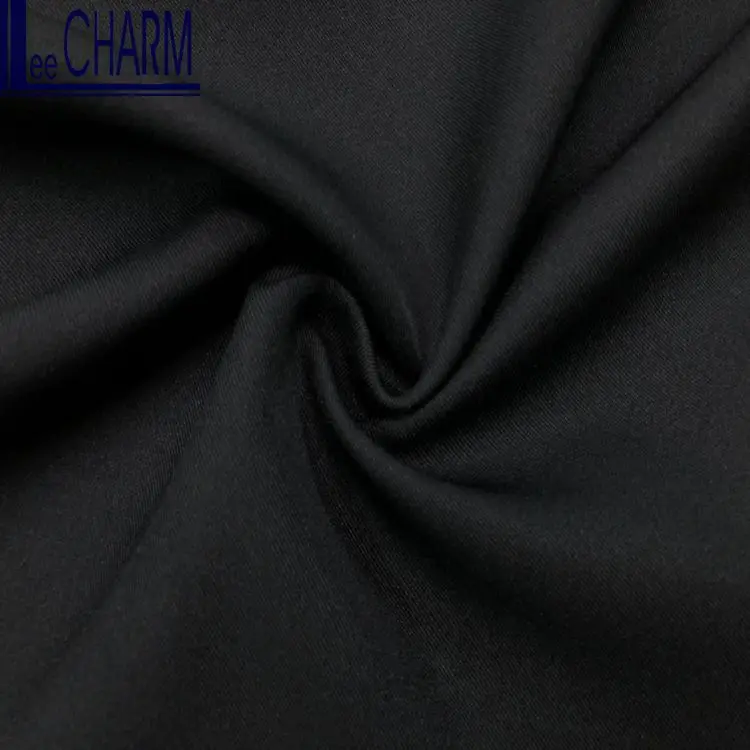 CP6360 Taiwan 100 Polyester Black Twill Abaya Textile Fabric