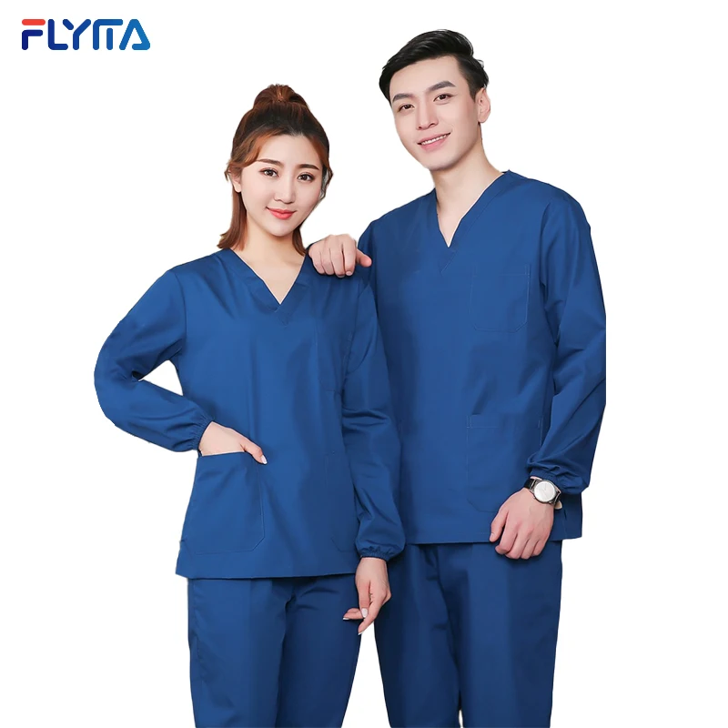 uniform for hospital receptionist nurse uniformes de scrubs unisxe medic scrubs sets Hospital Uniform