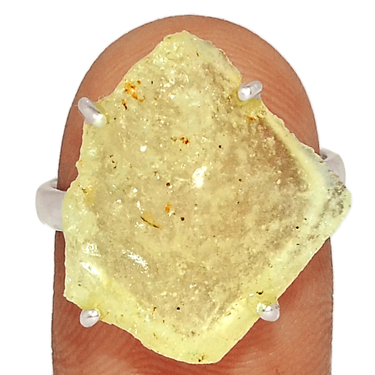 Лидер продаж кольца в античном стиле высшего качества из стерлингового серебра 925 пробы с покрытием неравномерного камня большие ливийского стекла для