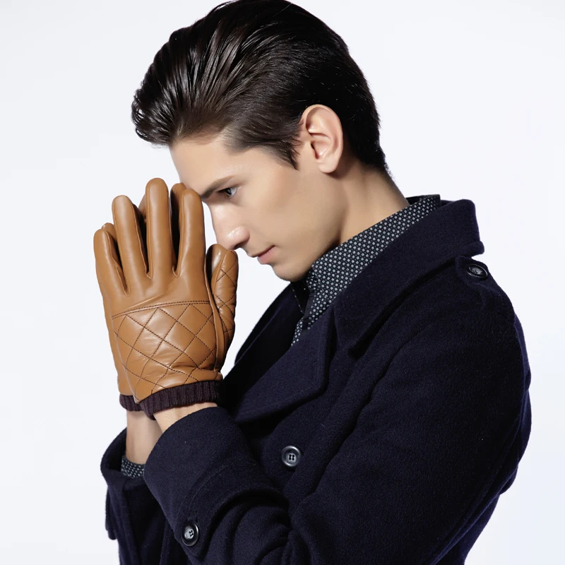 Latest design Pure Sheepskin leather deerskin Leather cheap price durable Touchscreen  dressing gloves Driving Gloves