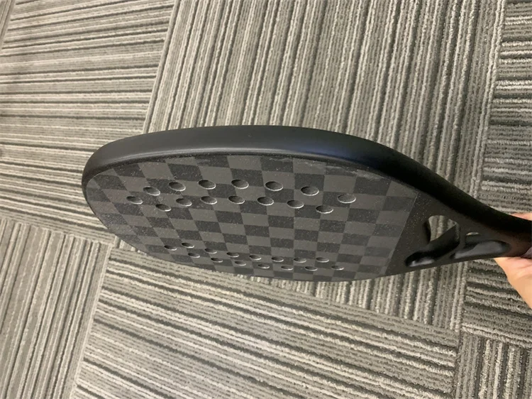Customized Design Professional Beach Tennis Rackets DIY Logo Padel Glass Carbon Fiber Paddle Racket