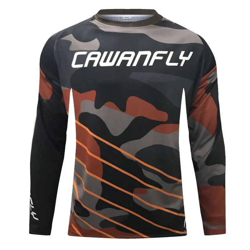 
MTB Offroad long motorcycle jersey NEW Racing Downhill shirt Camouflage customized sublimation clothing manufacturer 
