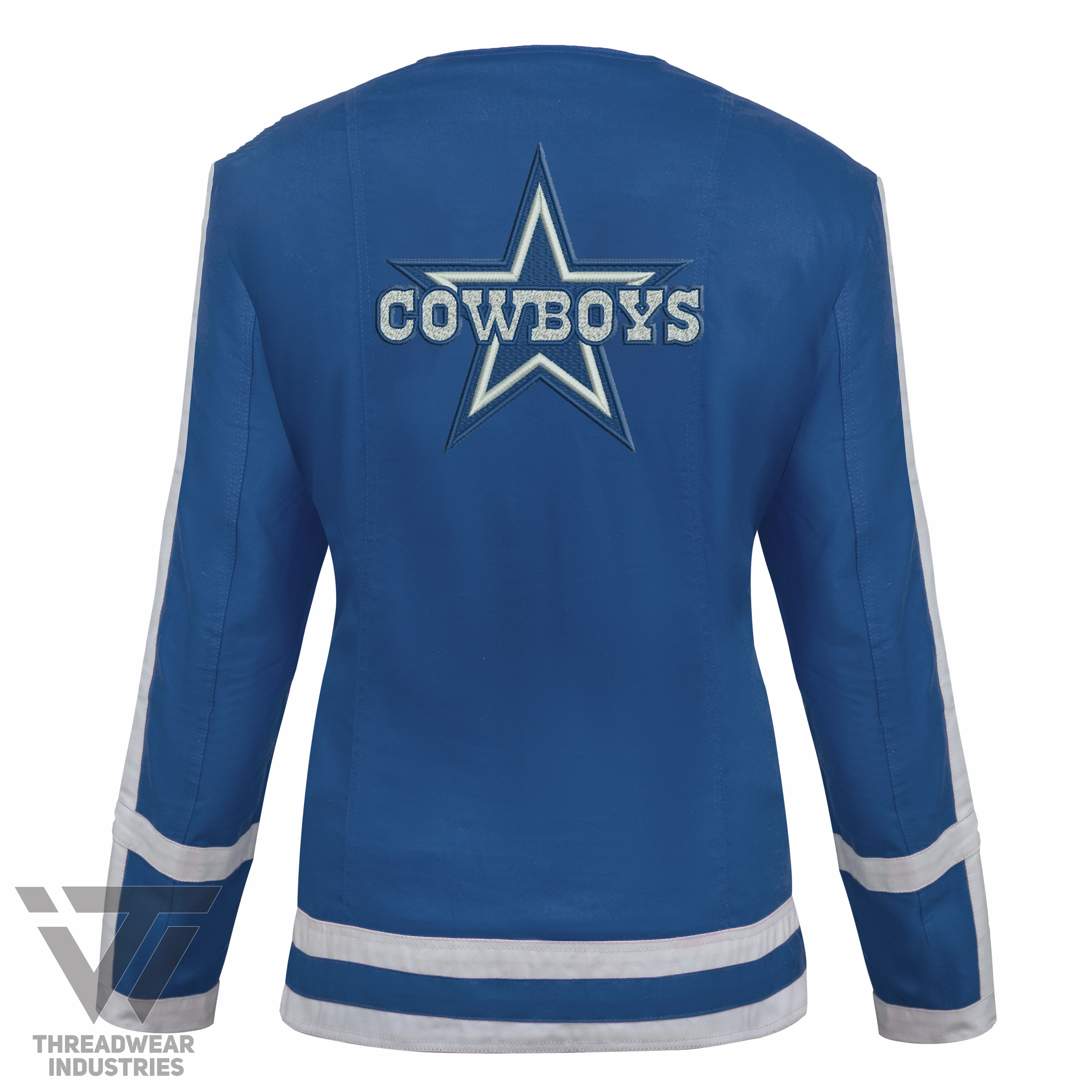 Женская вышитая куртка на заказ Cordura NFL Dallas Cowboys Молодежная Спортивная мотоциклетная для футбола