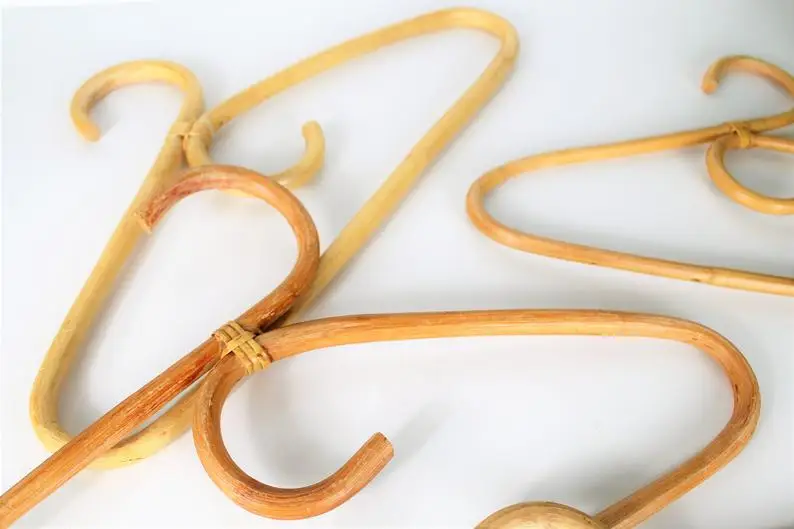 CHEAPEST! Vintage Rattan Clothes hangers, Coat Hanger from Vietnam